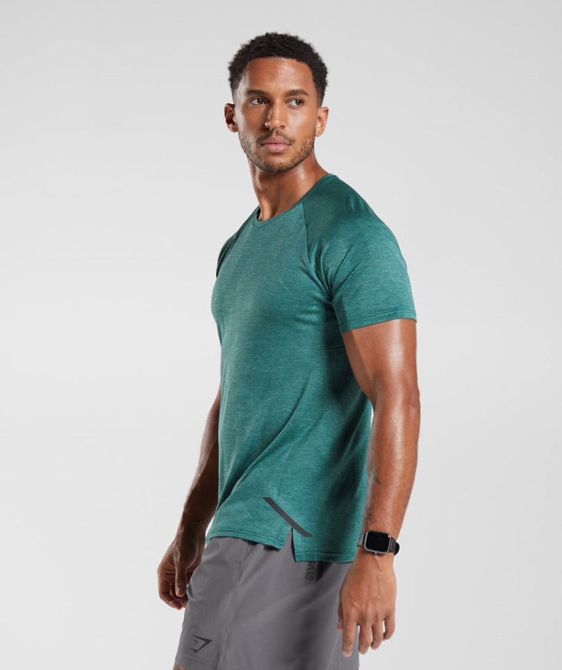 Men's Gymshark Apex T-Shirts Green | NZ 1RAFBD